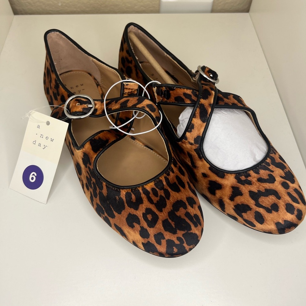 a new day Tasmin Leopard Print Flats 6